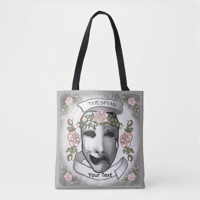 Bolso De Tela Máscaras de actor Thespian (Anverso)