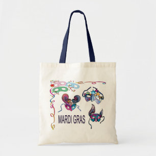 Bolso De Tela Máscaras del Mardi Gras -