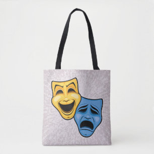 Bolso De Tela Máscaras Teatrales Clásicas de Comedia y Tragedia