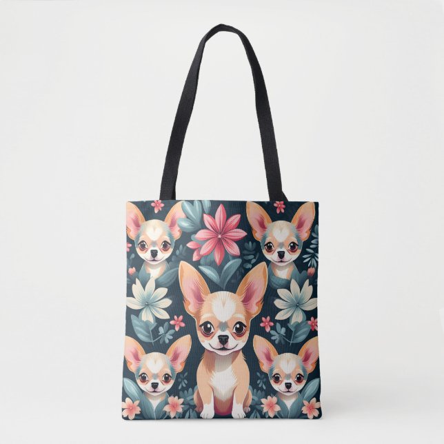 Bolso De Tela Mascota Chihuahua (Anverso)