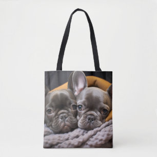 Bolso De Tela Mascota de Bulldog francés belleza animal cálida p