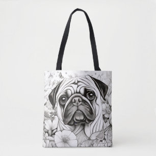 Bolso De Tela Mascota de dibujo de dibujos de dibujos de dibujos