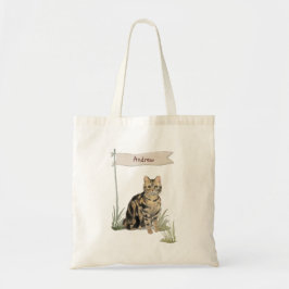 Bolso De Tela Mascota de gatos de la tabla Nombre personalizado