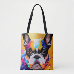 Bolso De Tela Mascota de perro de Bulldog francés comete compues