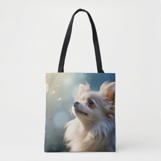 Bolso De Tela Mascota de perro de Chihuahua Paz Tranquila animal (Anverso)