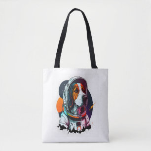 Bolso De Tela Mascota de perro del astronauta 3