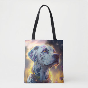 Bolso De Tela Mascota de pintura en retrato animal de perro de D