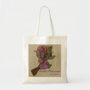 Bolso De Tela mascota del equipo de purkleplaticorns