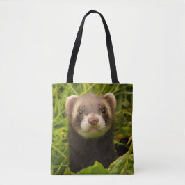 Bolso De Tela Mascota Ferret en la hierba