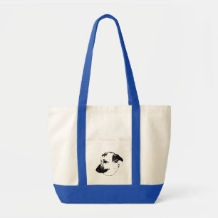 Bolso De Tela Mascota Gráfica, Tote Diario
