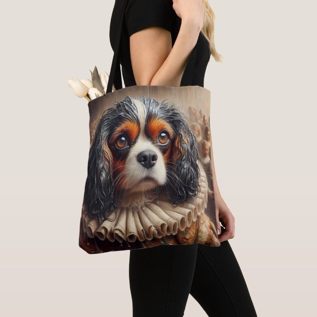 Bolso De Tela Mascota Portrait Hamlet Cavalier King Charles Span (Detalle)