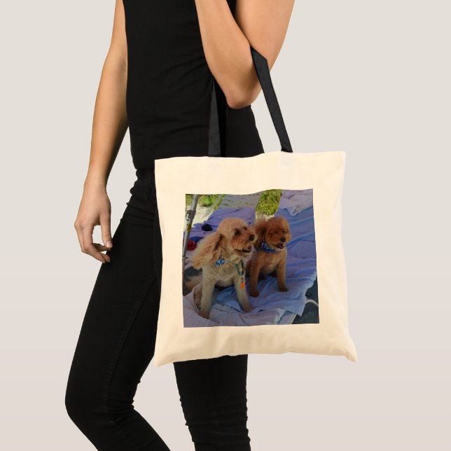 Bolso De Tela Mascotas Cuidados Cockapoo Dogs Beach Foto Única d (Anverso (producto))