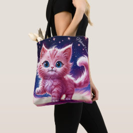 Bolso De Tela Mascotas de gatitos rosados de ensueño diseño únic