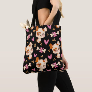 Bolso De Tela Mascotas de patrones adormecidos tontos graciosos