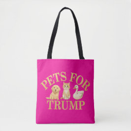 Bolso De Tela Mascotas de Trump: Apoyen a Donald Trump