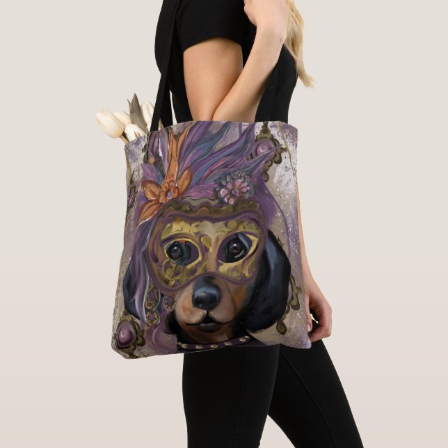 BOLSO DE TELA MASQUERADE DOXIE ART (Detalle)