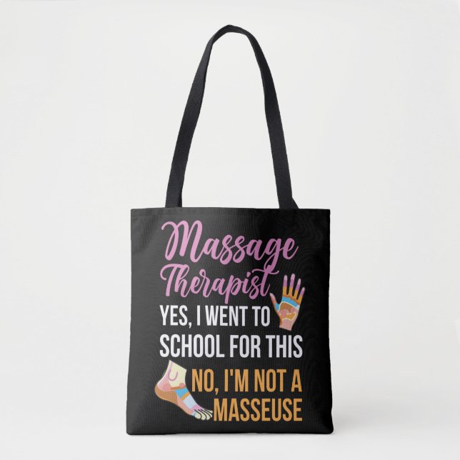 Bolso De Tela Massage Therapist Massage Therapy Massage (Anverso)