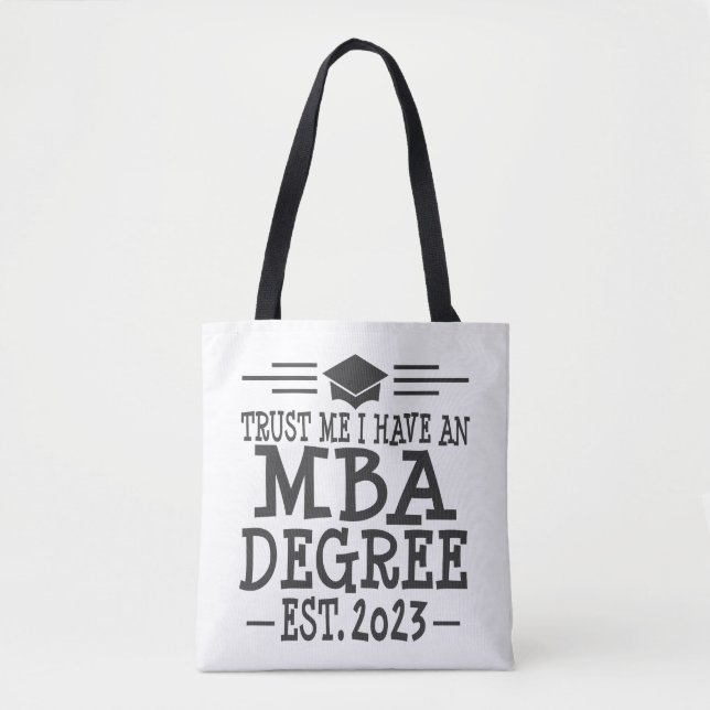 Bolso De Tela Máster en administración de empresas MBA Graduatio (Anverso)