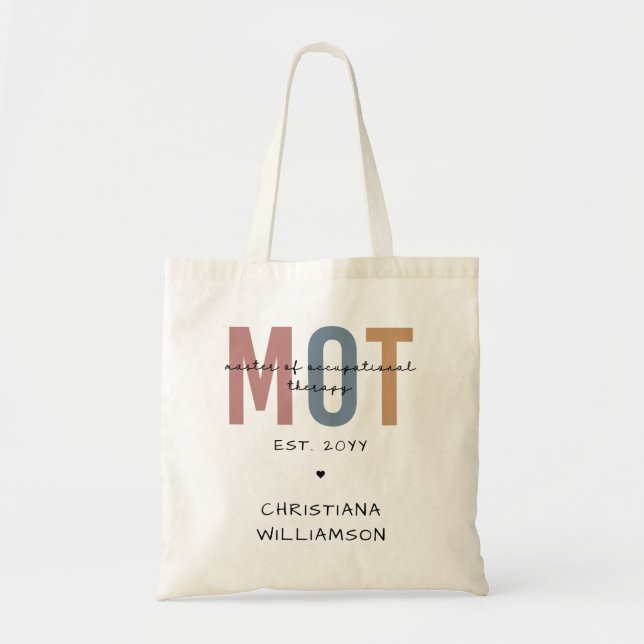 Bolso De Tela Máster personalizado en terapia ocupacional (Frente)