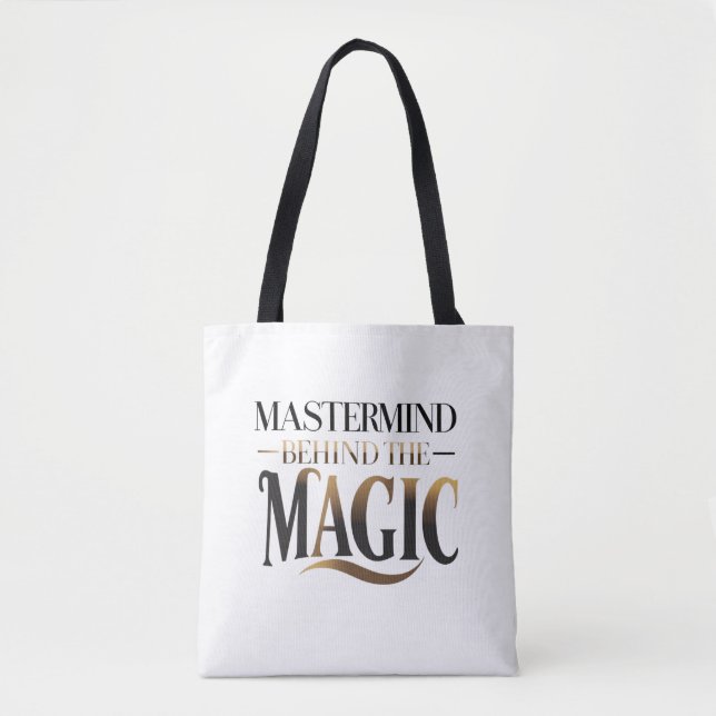 Bolso De Tela Mastermind Detrás De La Magia (Anverso)