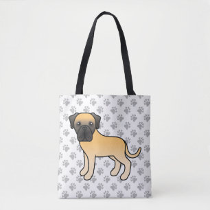 Bolso De Tela Mastín inglés cervato perro de dibujos animados li