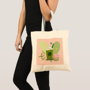 Bolso De Tela Matcha y Macarones