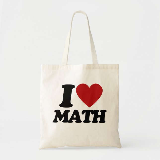 Bolso De Tela Matemáticas del corazón (Frente)