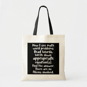 Bolso De Tela Matemáticas Matemáticas Matemáticas Cómo Veo L