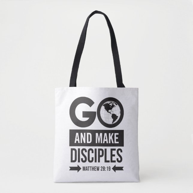 Bolso De Tela Mateo 28:19 (Anverso)