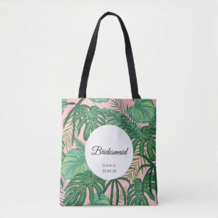 Bolso De Tela Matera de Novias Tropicales en la playa