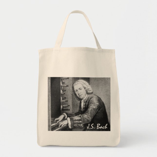 Bolso De Tela Materia de Johann Sebastian Bach (Frente)