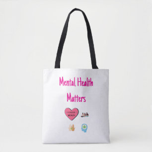 Bolso De Tela Materia de salud mental personalizable Tote Bag