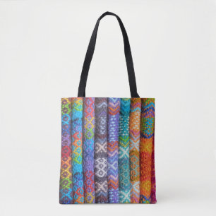 Bolso De Tela Materia textil tejida colorida