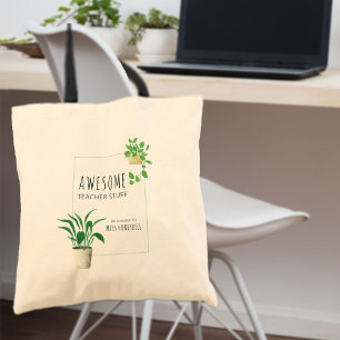 Bolso De Tela Material Impresionante para Maestros Plantas de In
