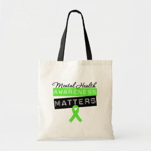 Bolso De Tela Materias de la conciencia de la salud mental