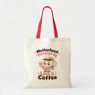 Bolso De Tela Maternidad Impulsada Por Amor Y Café Madre Diverti