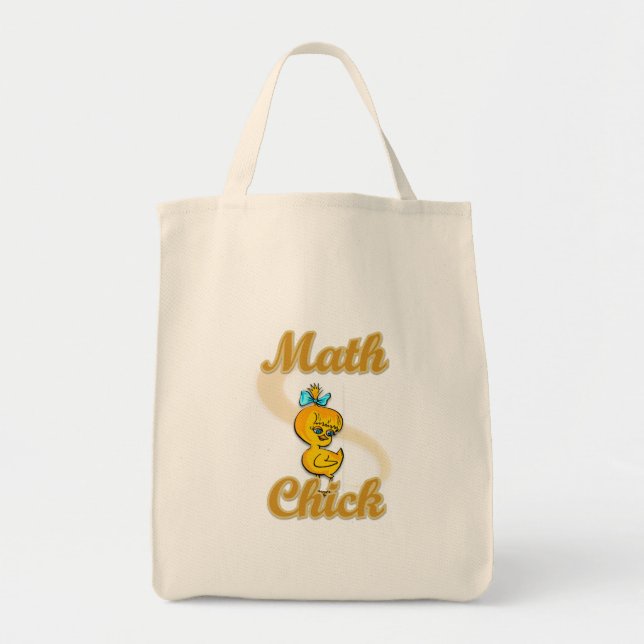Bolso De Tela Math Chick (Frente)