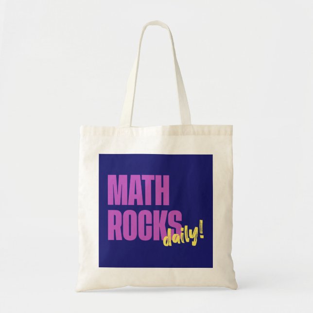 Bolso De Tela Math Rocks Daily (Frente)