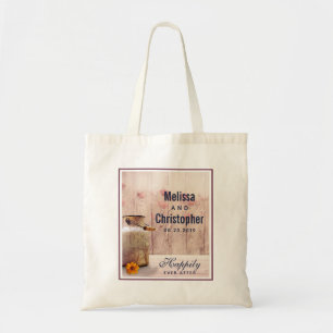 Bolso De Tela Matrimonio rural de leche rústica