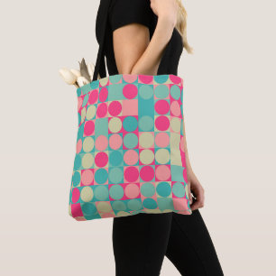 Bolso De Tela Matriz de puntos de candía de algodón