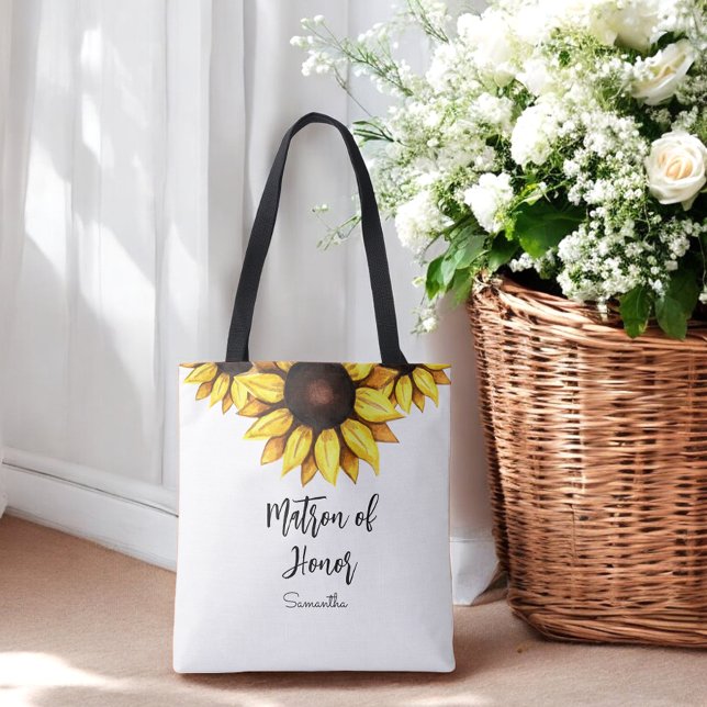 Bolso De Tela Matrón de girasol de Boda de honor (Subido por el creador)