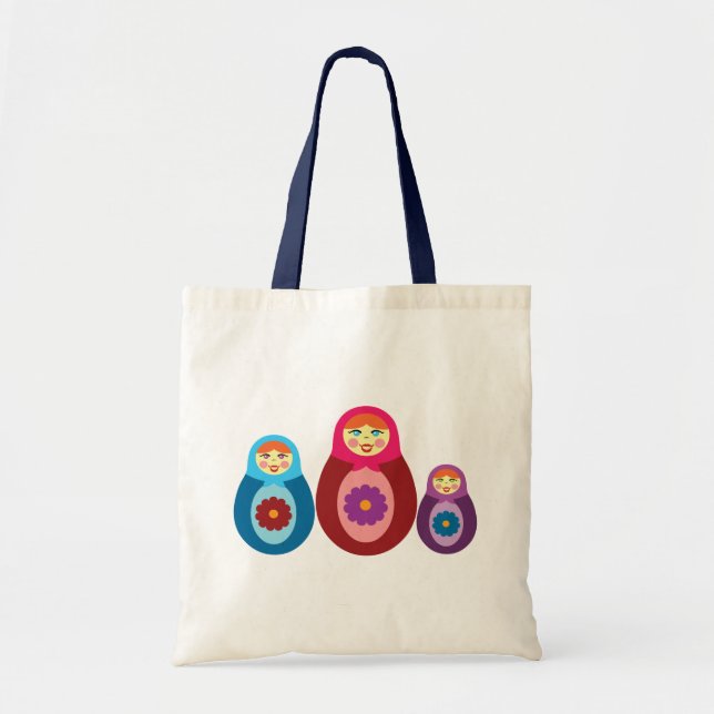 Bolso De Tela Matryoshka Dolls (Frente)