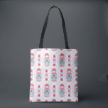 Bolso De Tela Matryoshka rosa dulce de nidificación<br><div class="desc">Un lindo patrón de muñeca de nidificación de matlushka rosa decora esta bolsa de tocador. Bolsa de té divertida para chicas. Diseñado para ti por Blackberry Boulevard.</div>