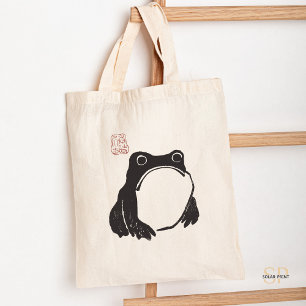 Bolso De Tela Matsumoto Hoji Sad Frog Arte japonés