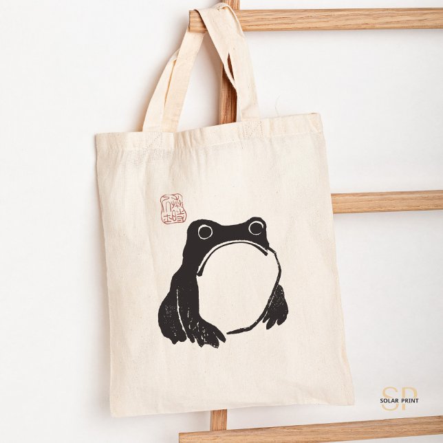 Bolso De Tela Matsumoto Hoji Sad Frog Arte japonés (Subido por el creador)