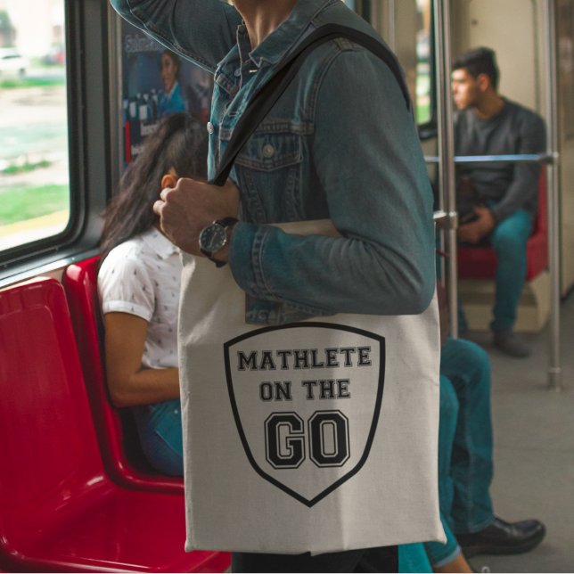 Bolso De Tela Matutleta en el regalo de los profesores de matemá (Shop now and show off your mathlete spirit!")