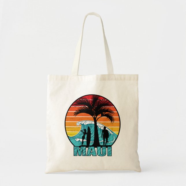 Bolso De Tela Maui Beach Hawaii (Frente)