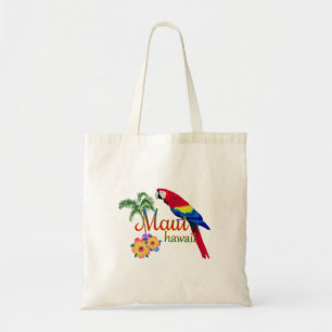 Bolso De Tela Maui Hawaii Tropical Island Parrot