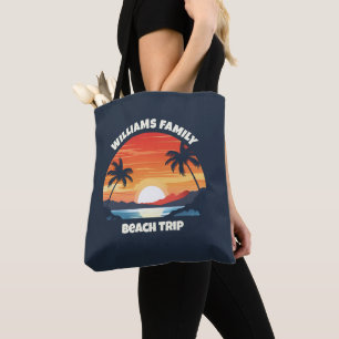 Bolso De Tela Maui Hawaii Vacation Sunrise Palm Trees Personaliz