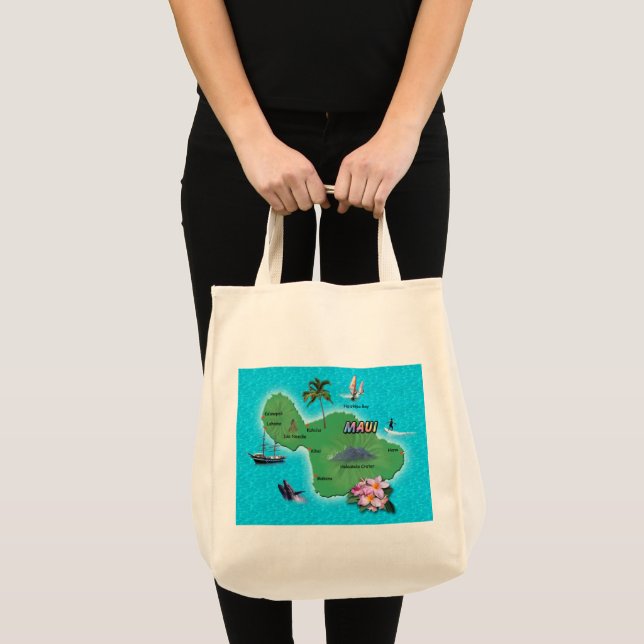 Bolso De Tela Maui Map (Anverso (producto))